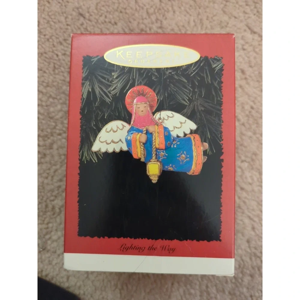 Hallmark Keepsake Ornament 1996 Lighting The‎ Way Angel Orig Box